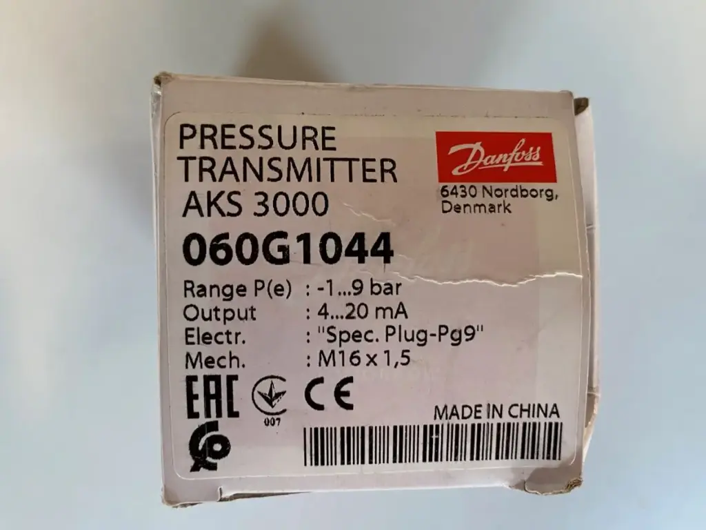 New Danfoss Pressure Transmitter AKS 3000 060G1044