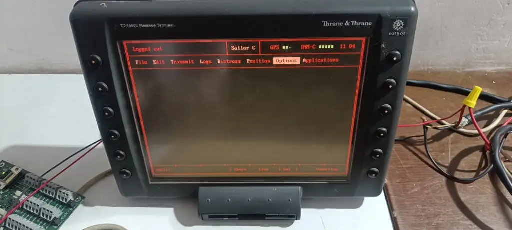 Inmar Sat C Thrane & Thrane 403026C-09114876 Sailor TT-3606E Message Terminal