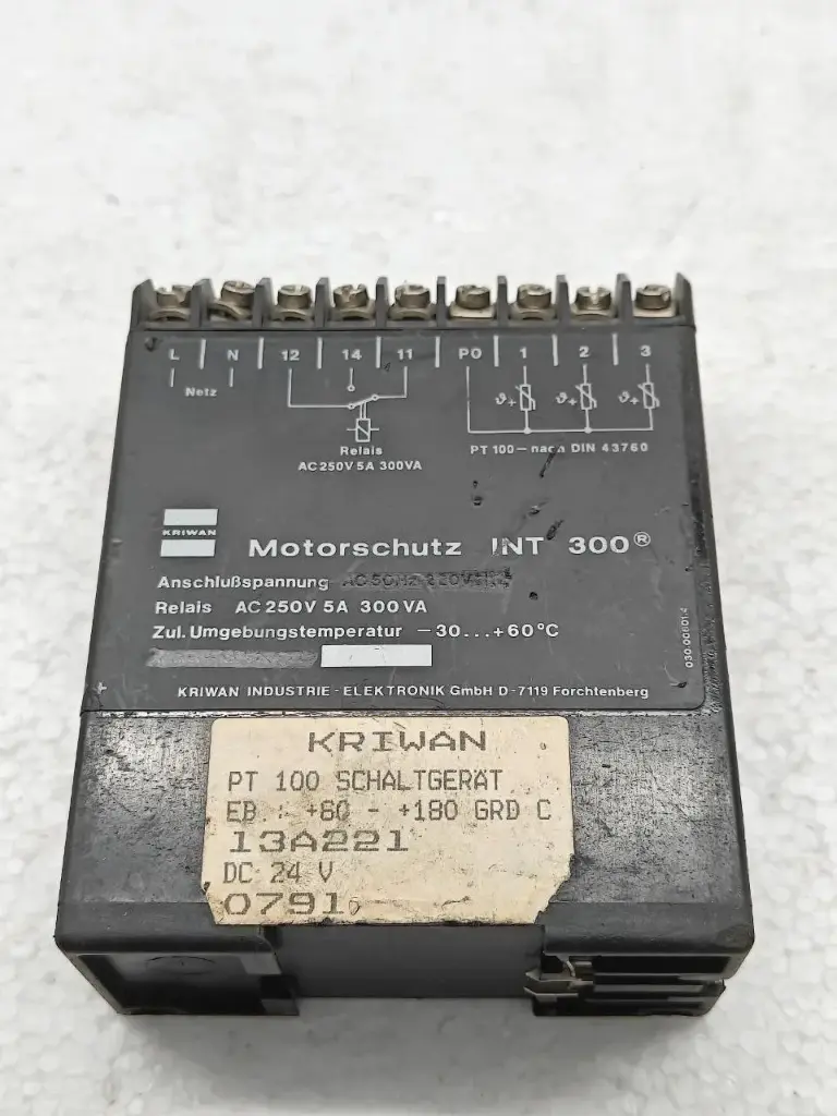 Kriwan 13 A 221 motorschutz int 300 motor protection
