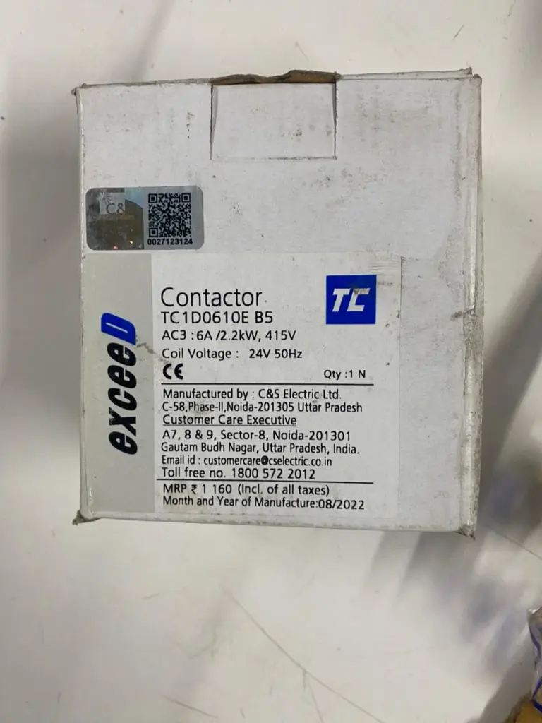 NEW TC C&S 24V CONTACTOR TC1D0601-E