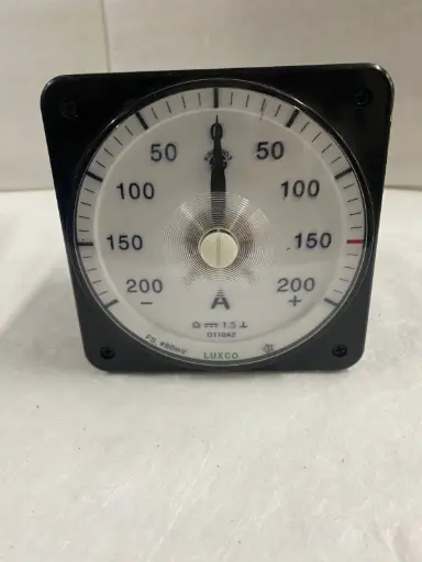 Luxco D110A2 analog AC ammeter