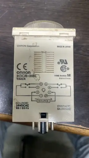 Omron H3CR-H8L Power Off Delay Timer 0.06 Min To 12 Min
