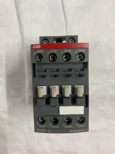 ABB NF40E Contactor 16A, 3 Pole, 24V DC Coil AUXILIARY CONTACTOR